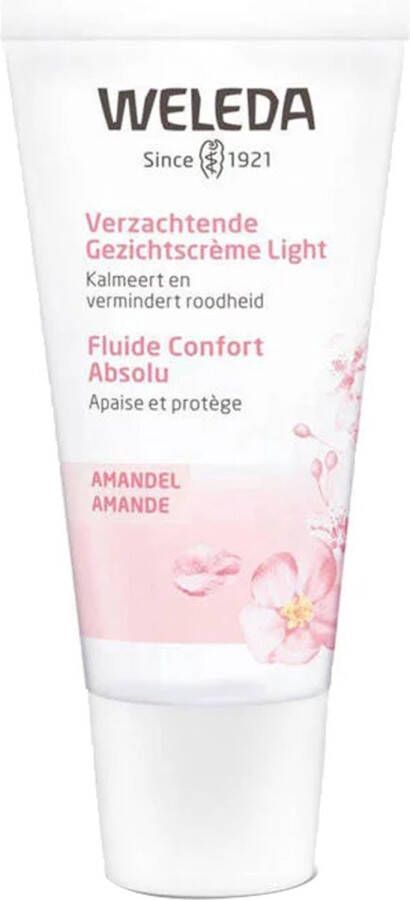 Weleda Verzachtende Gezichtscrème Light Amandel 30ml 100% natuurlijk