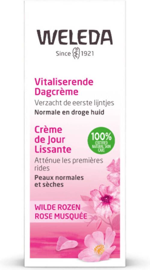 Weleda Vitaliserende Dagcrème Wilde Rozen 30ml 100% natuurlijk