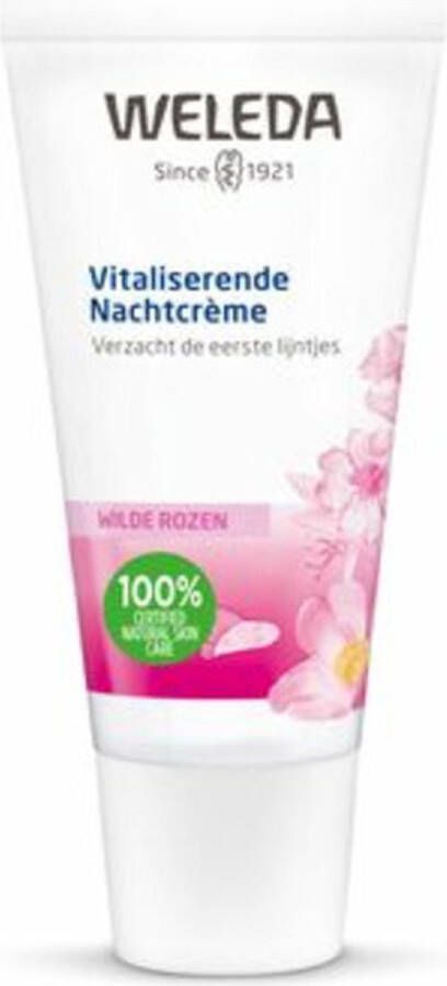 Weleda Vitaliserende Nachtcrème Wilde Rozen 30ml 100% natuurlijk