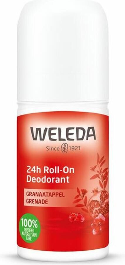 Weleda 24H Roll-On Deodorant Granaatappel 50ml 100% natuurlijk