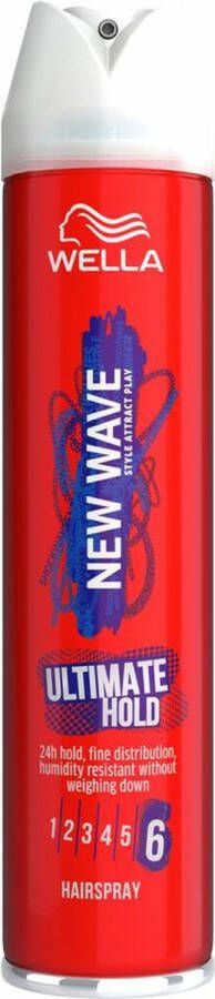Wella 6x New Wave Haarspray Ultimate Hold 400 ml