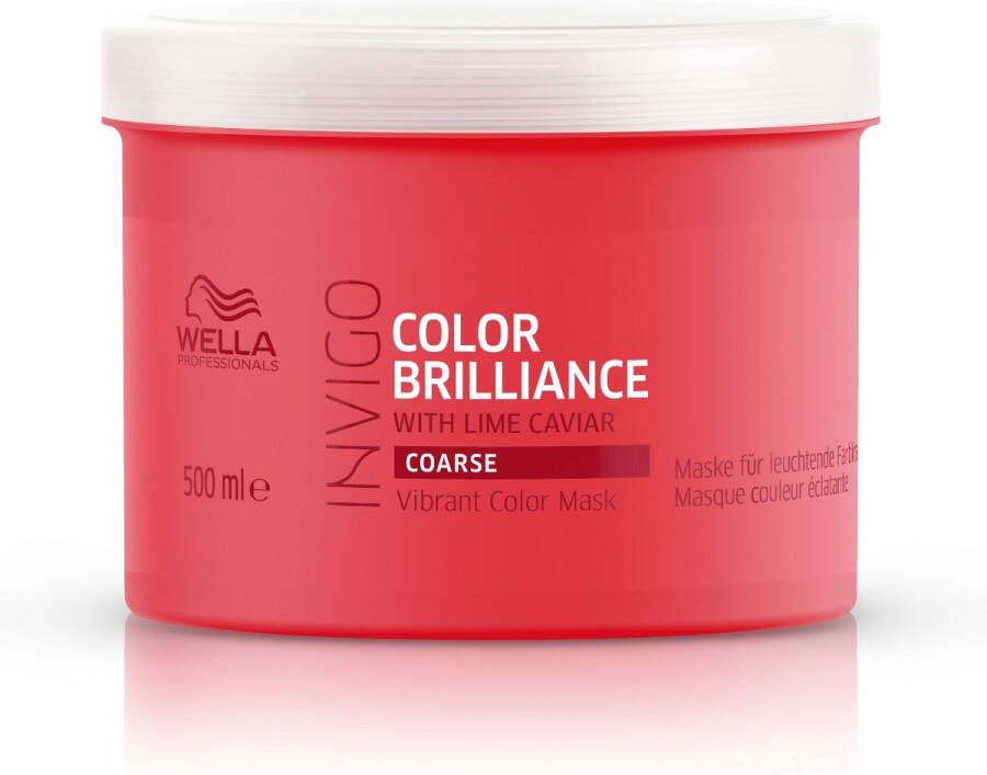 Wella Brilliance Haarmasker weerbarstig haar -500 ml Haarmasker droog haar Haarmasker beschadigd haar