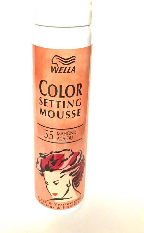 Wella Color Setting Mousse Kleur en Versteviging Mahonie 6 x