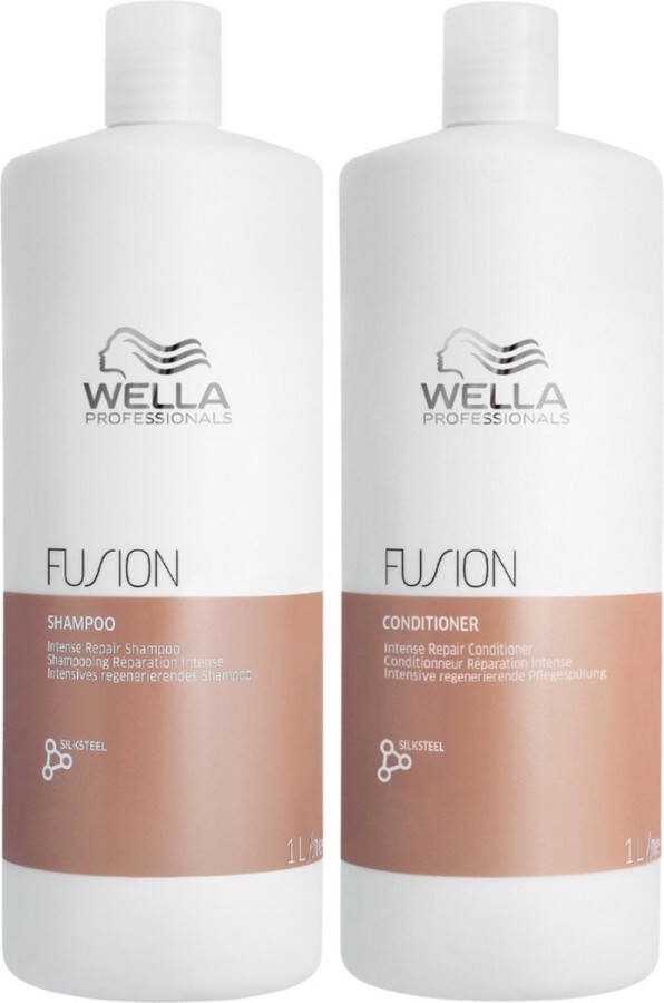 Wella Fusion Shampoo 1L Fusion Conditioner 1L Voordeelverpakking