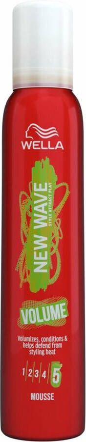 Wella New Wave Volume Mousse 6 x 200 ml