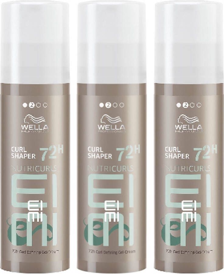 Wella Nutricurls EIMI Curl Shaper 72h Curl Defining Gel-Cream 3 x 150 ml Haarcrème