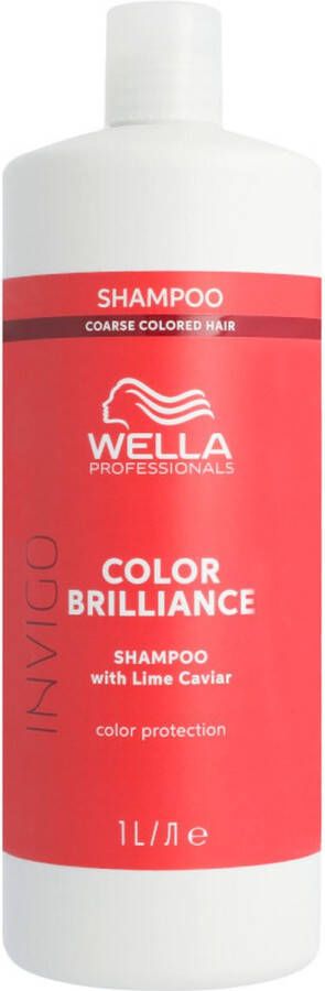 Wella Professional Wella Brilliance Shampoo weerbarstig haar -1000 ml Normale shampoo vrouwen Voor Alle haartypes