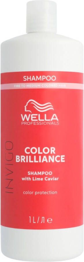 Wella Professional Wella Profesionals Color Brilliance Shampoo fijn normaal haar 1000ml Normale shampoo vrouwen Voor Alle haartypes