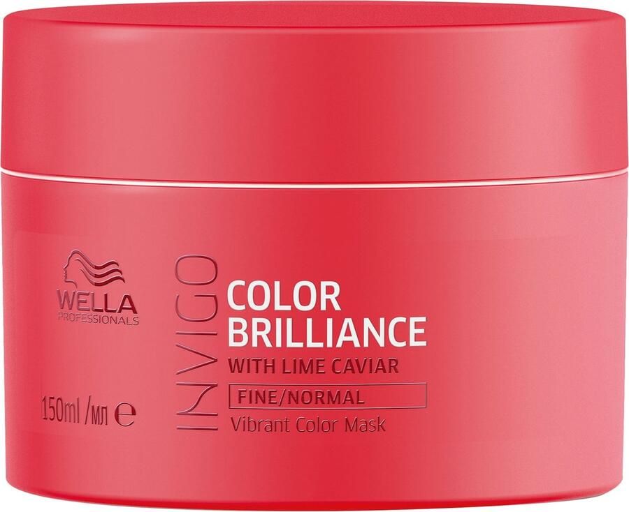 Wella Professional Wella Brilliance Masker fijn normaal haar -150 ml Haarmasker droog haar Haarmasker beschadigd haar
