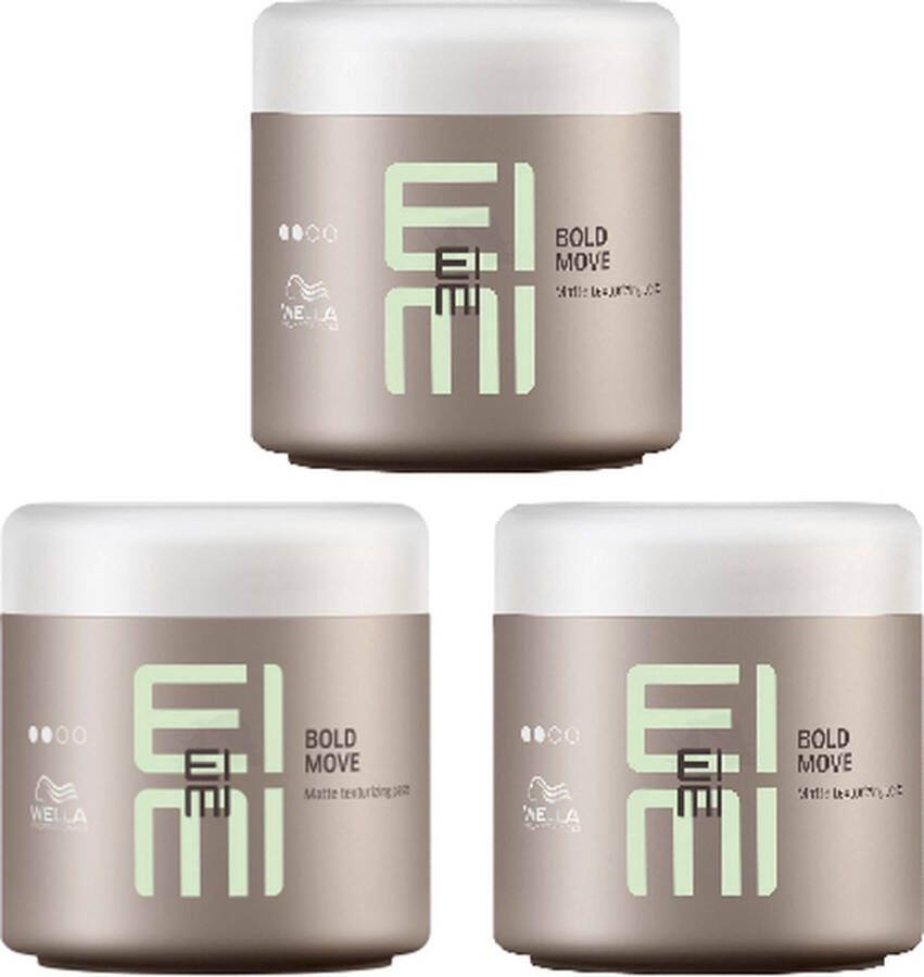 Wella Professionals EIMI Bold Move Matte Texturizing Paste 3 x 150ML