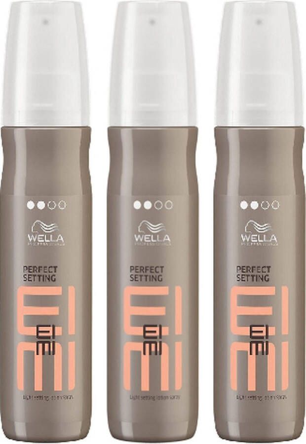 Wella Professionals EIMI Perfect Setting Light Setting Lotion Spray 3 x 150ML