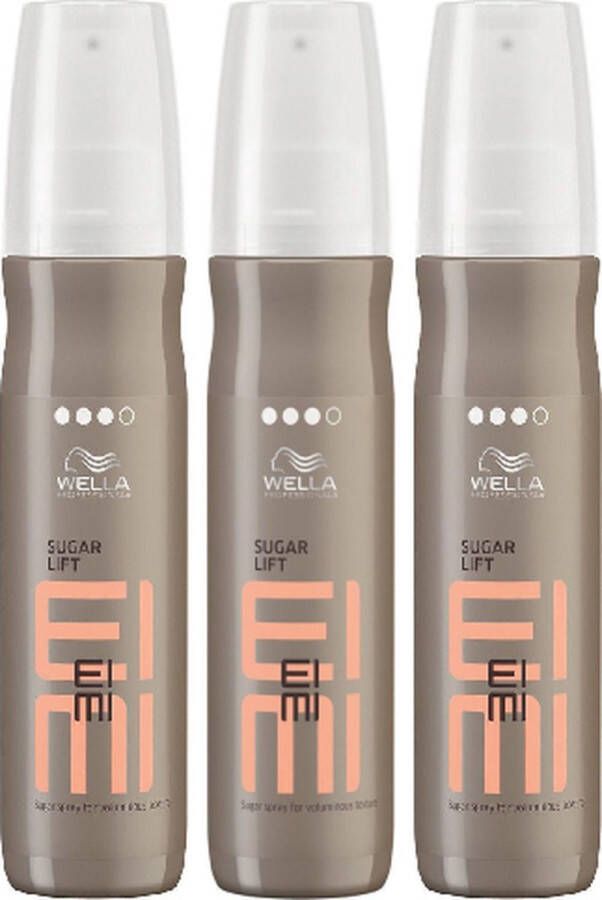 Wella Professionals EIMI Sugar Lift For Voluminous Texture Hairspray 3 x 150ml