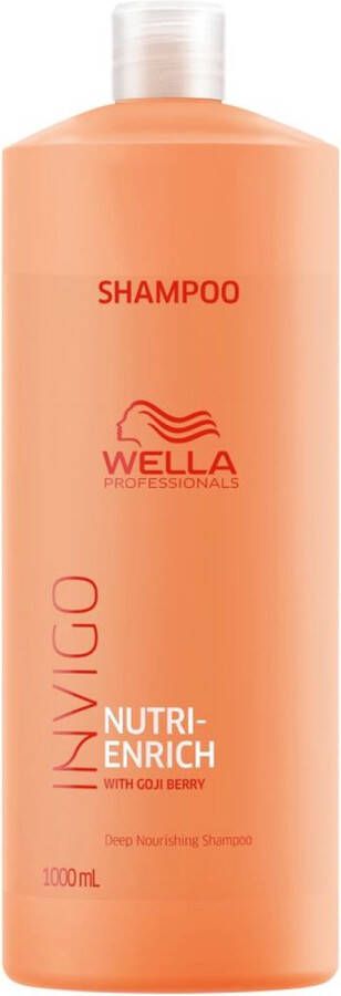 Wella Professionals Wella Invigo Nutri Enrich Shampoo 1000 ml Normale shampoo vrouwen Voor Alle haartypes