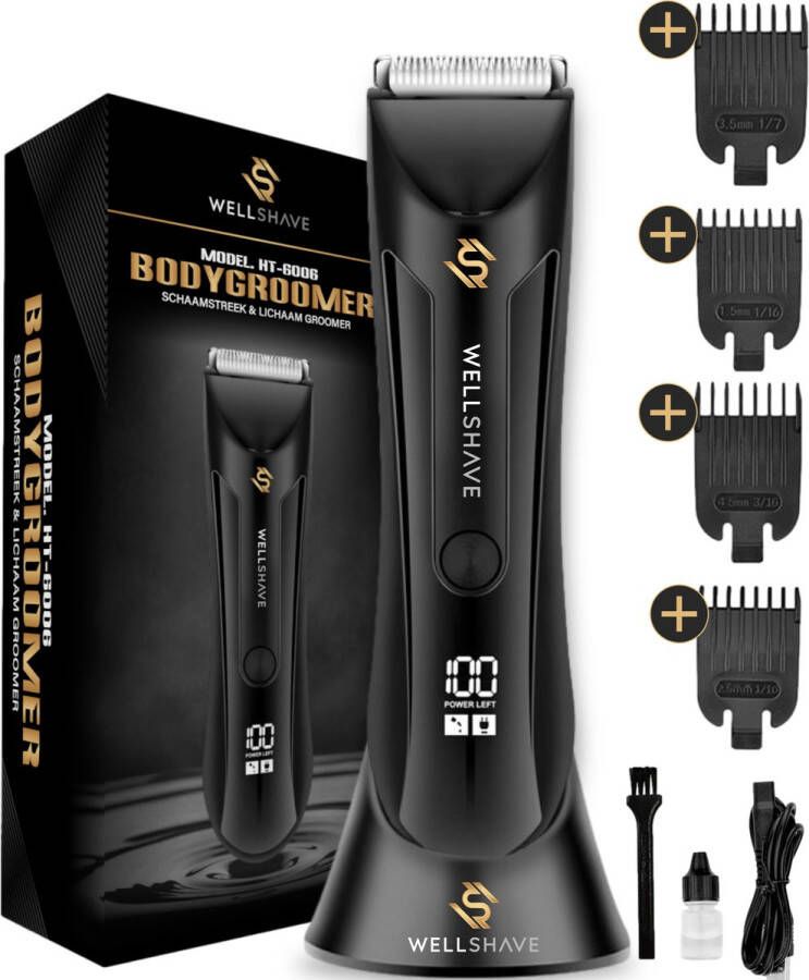 Wellshave Bodygroomer Mannen PRO Body Trimmer Heren Shaver voor Schaamstreek & Lichaam Manscaped