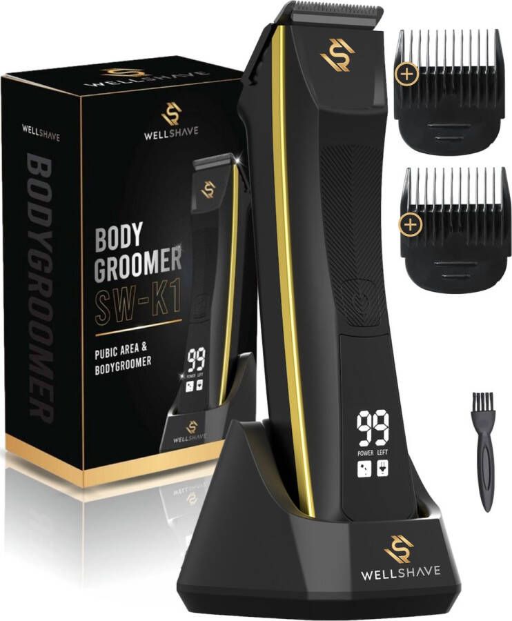 Wellshave Bodygroomer Mannen Trimmer voor Lichaam en Baard Schaamhaar Trimmer Mannen Body trimmer heren Shaver voor Schaamstreek & Lichaam