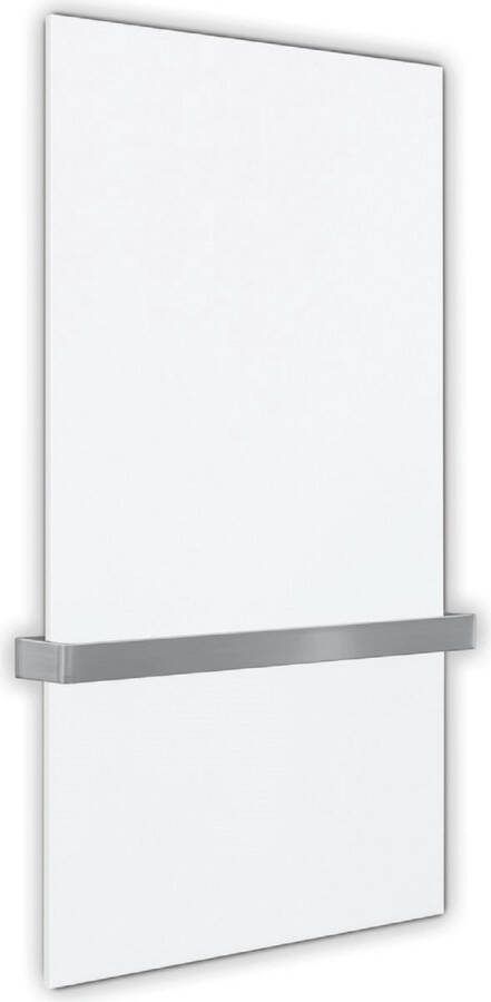 Welltherm Handdoekdroger en badkamerverwarming infrarood 660 watt wit metaal met 1 éénzijdig open beugel van chroom