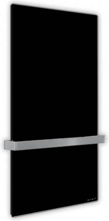 Welltherm luxe badkamerverwarming met handdoek droger 550 Watt satin zwart