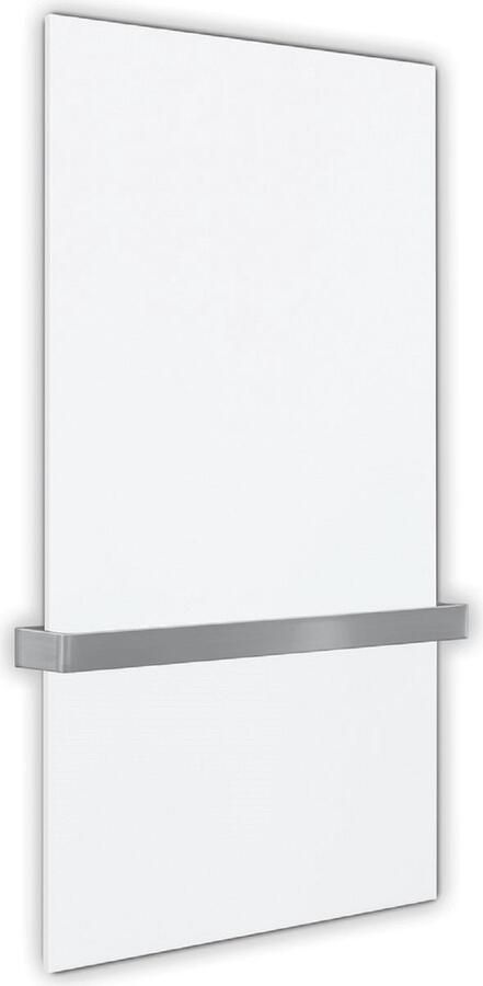 Welltherm 550 watt badkamer verwarming infrarood met 1 handdoekhouder van roestvrij staal éénzijdig open 55cm breed handdoekhouder