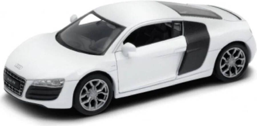 Welly Audi R8 Coupé (Wit) (12 cm) 1 34 {Modelauto Schaalmodel Miniatuurauto Speelgoed}