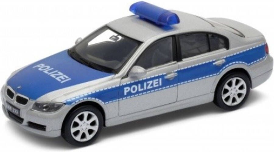 Welly BMW 330i Politie (Zilver) (12 cm) 1 34 {Modelauto Schaalmodel Miniatuurauto Speelgoed Ambulance Politie Brandweer Brandweerauto Brandweerwagen Politieauto Politiewagen Ambulancewagen}