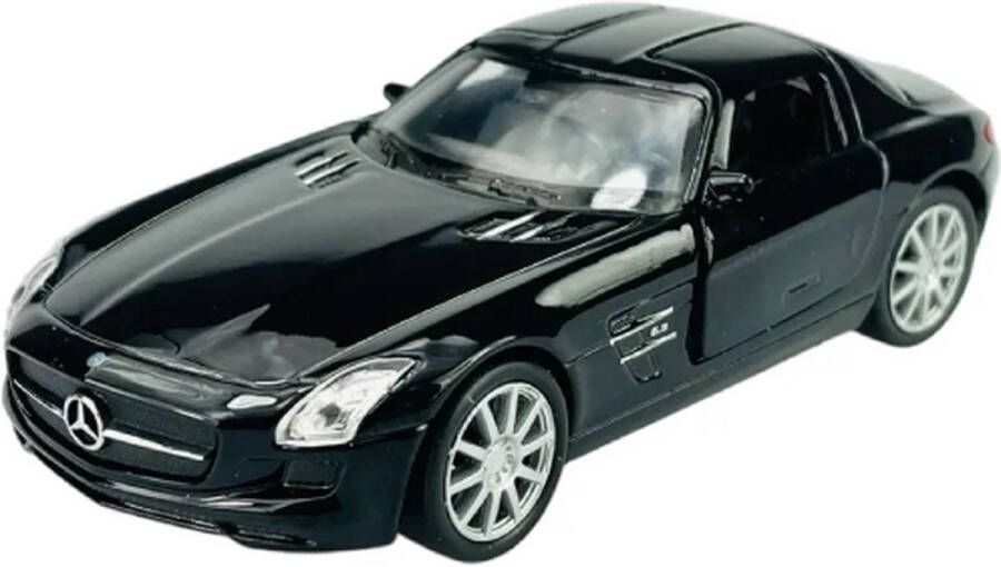 Welly Mercedes-Benz SLS AMG (Zwart) (12 cm) 1 34 {Modelauto Schaalmodel Miniatuurauto Speelgoed}