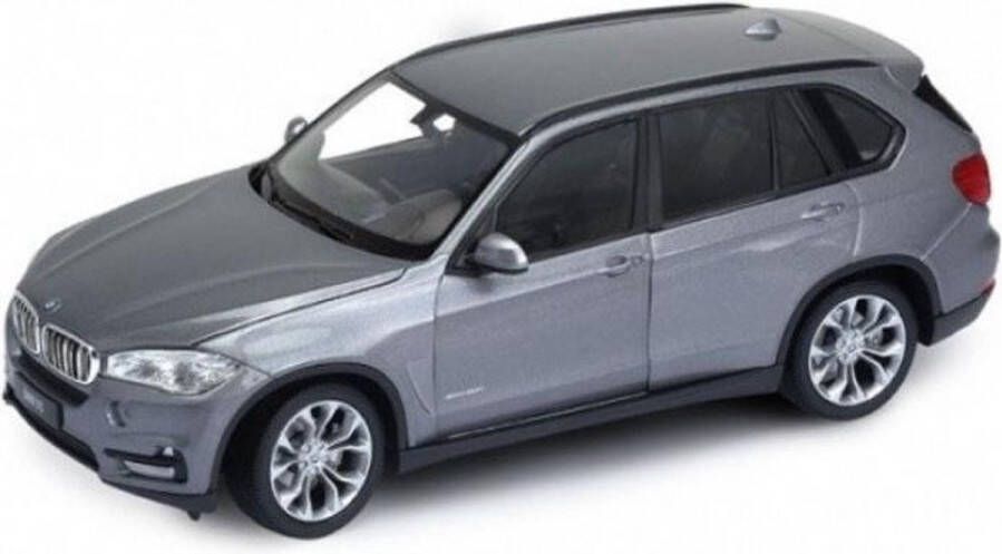 Welly Modelauto BMW X5 SUV grijs 20 x 8 x 7 cm Schaal 1:24 Speelgoedauto Miniatuurauto