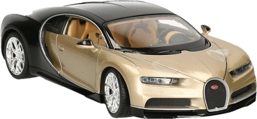 Welly Modelauto Bugatti Chiron 2017 goud 19 x 8 x 5 cm