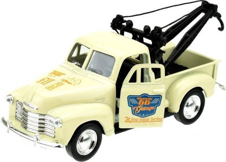 Welly Modelauto Chevrolet Oldtimer 1953 Stepside Tow Truck Creme 1:34 Speelgoed Auto&apos;s