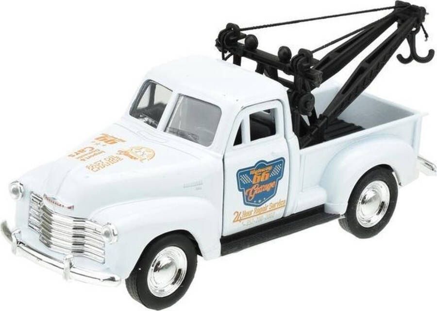 Welly Modelauto Chevrolet Oldtimer 1953 Stepside Tow Truck Wit 1:34 Speelgoed Auto&apos;s