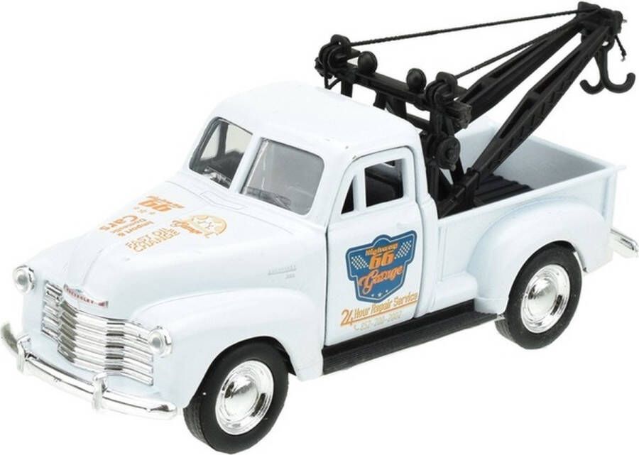 Welly Modelauto Chevrolet Oldtimer 1953 Stepside Tow Truck Wit 1:34 Speelgoed Auto&apos;s