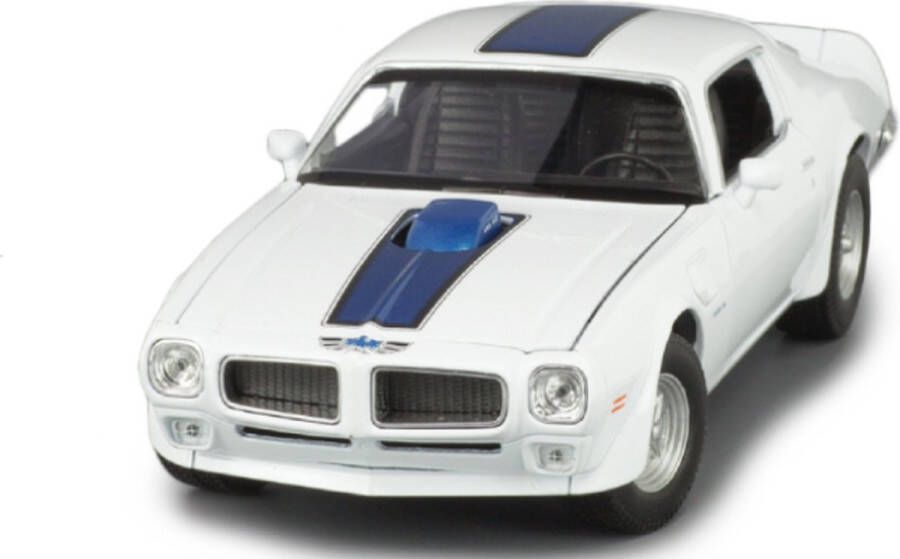 Welly Pontiac Firebird Trans AM 1972 (Wit Blauw) (20 cm) 1 24 {Modelauto Schaalmodel Modelauto Miniatuurauto Miniatuur autos}