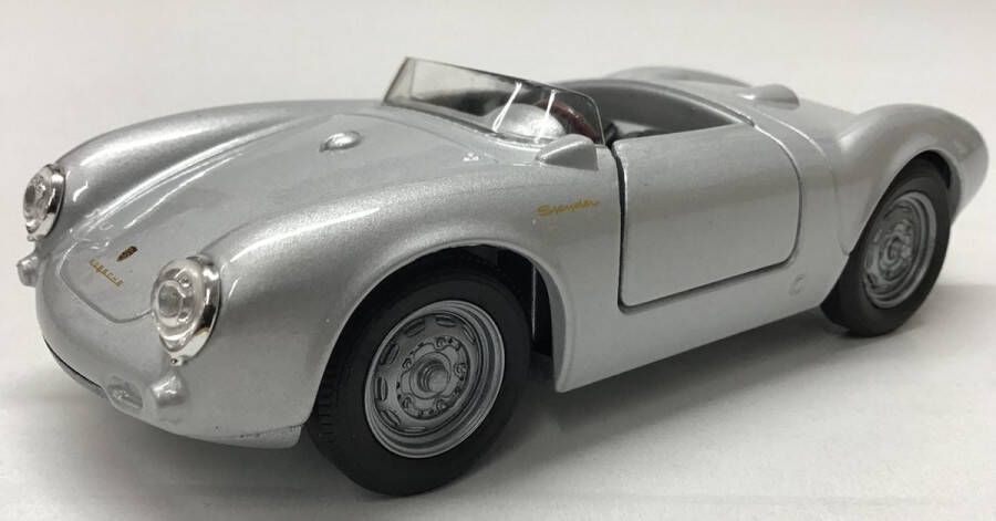 Welly Porsche 550 Spyder die cast schaalmodel met pull back motortje schaal 1:36