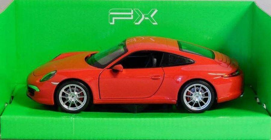 Welly Porsche 911 (991) Carrera S 1:24 Rood 24040W