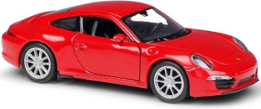 Welly Porsche 911 Carrera S (Rood) (12 cm) 1 34 {Modelauto Schaalmodel Miniatuurauto Speelgoed}