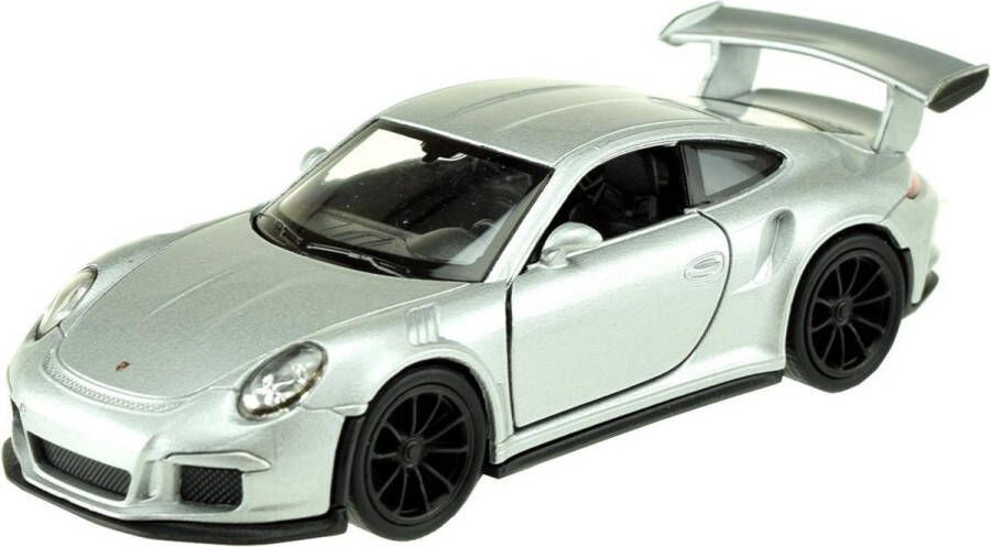 Welly Schaalmodel Porsche 911 Gt3 Rs 1:34 Diecast Zilver 11 Cm
