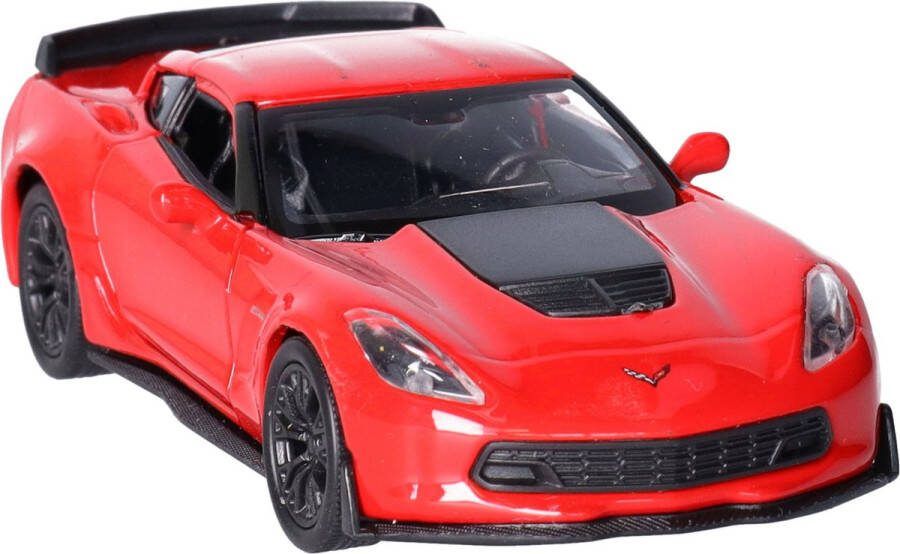 Welly Speelgoed Chevrolet auto rood die-cast metaal 11 cm Model Corvette