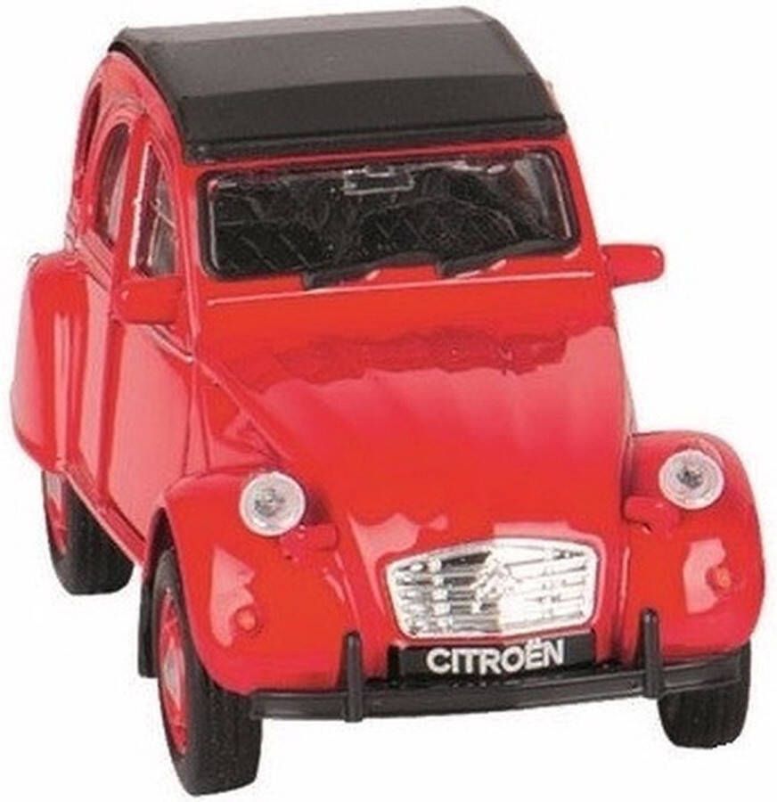 Welly Speelgoed Citroen 2cv Rood Dicht 1:36