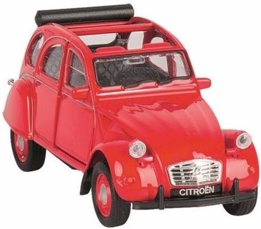 Welly Speelgoed Citroen 2cv Rood Open 1:36