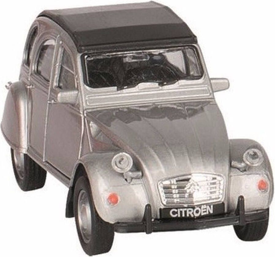 Welly Speelgoed Citroen 2cv Zilver Dicht 1:36 Speelgoed Auto&apos;s