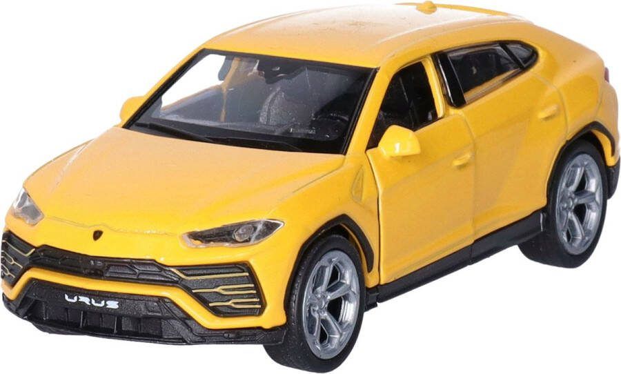 Welly Speelgoed Lamborghini auto geel die-cast metaal 11 cm Model Urus