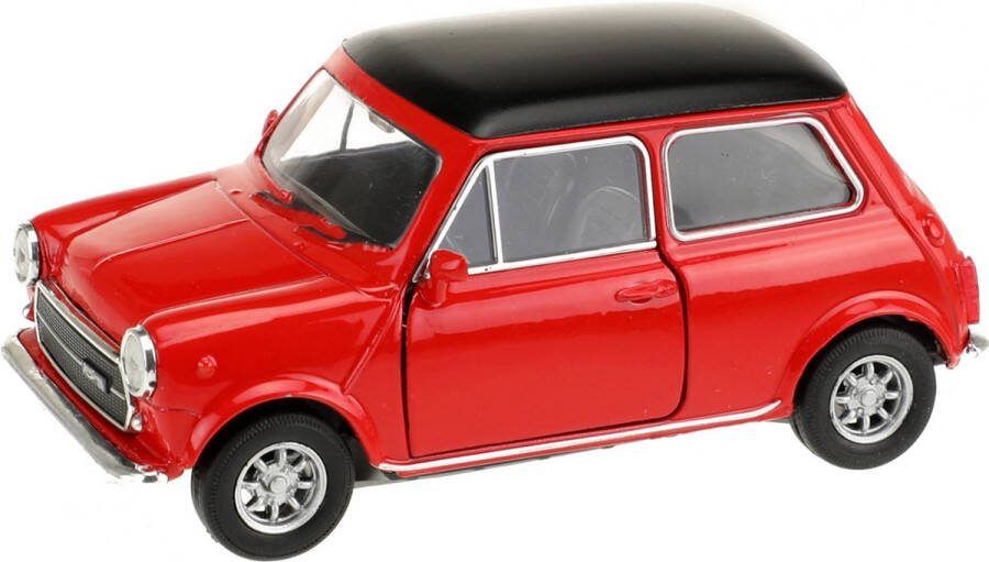Welly Speelgoed Mini Cooper auto rood die-cast metaal 10 cm Model 1300