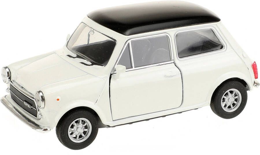 Welly Speelgoed Mini Cooper auto wit die-cast metaal 10 cm Model 1300