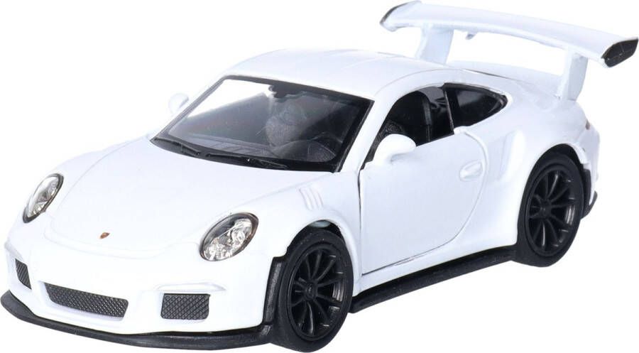 Welly Speelgoed Porsche auto wit die-cast metaal 11 cm Model 911 GT3 RS