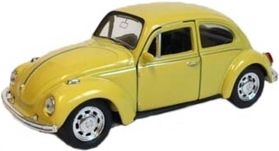 Welly Speelgoed Volkswagen Kever Gele Auto 12 Cm Speelgoed Auto&apos;s