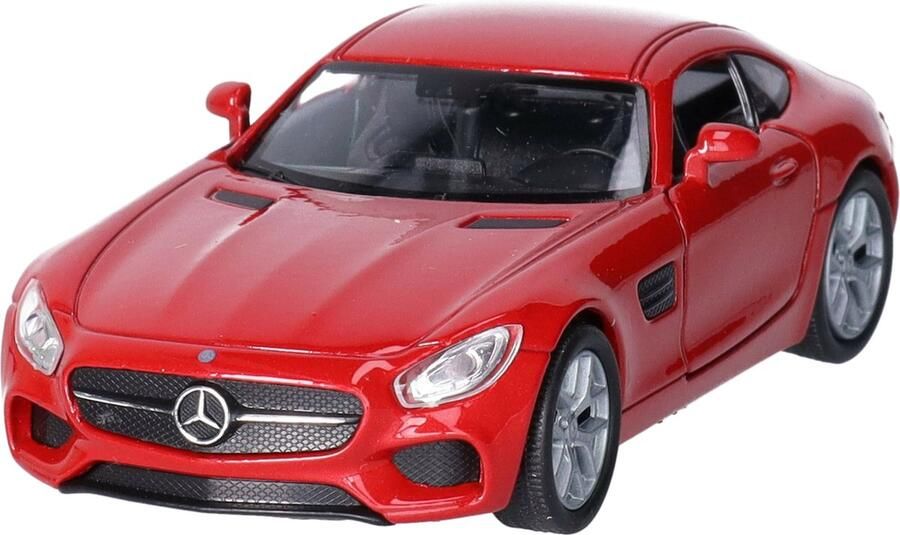 Welly Speelgoed Mercedes Benz auto rood die-cast metaal 11 cm Model AMG GT