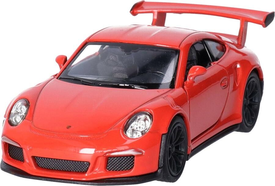 Welly Speelgoed Porsche auto rood die-cast metaal 11 cm Model 911 GT3 RS