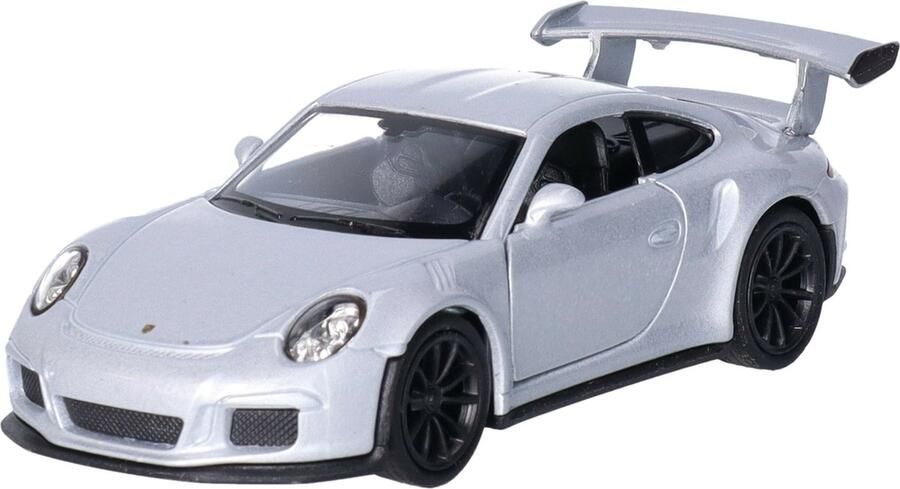 Welly Speelgoed Porsche auto zilver die-cast metaal 11 cm Model 911 GT3 RS