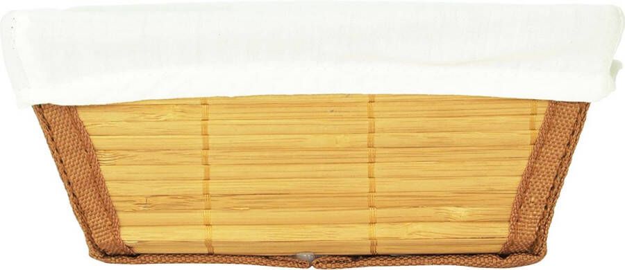 Wenko 21630100 opbergmand Bamboo M natuur badmand bamboe 19 5 x 9 x 15 cm