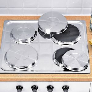 Wenko Afdekplaat gaspitten- fornuis afdekken- keuken- koken- zilveren kleur