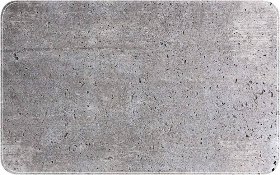 Wenko Badmat antislip grijs met zuignappen ( beton look) bad mat anti slip